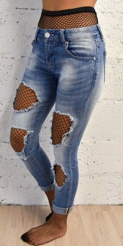 pantalon jean femme
